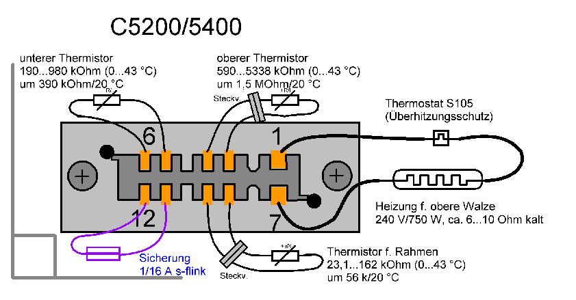Stecker Heizung C5200/5400